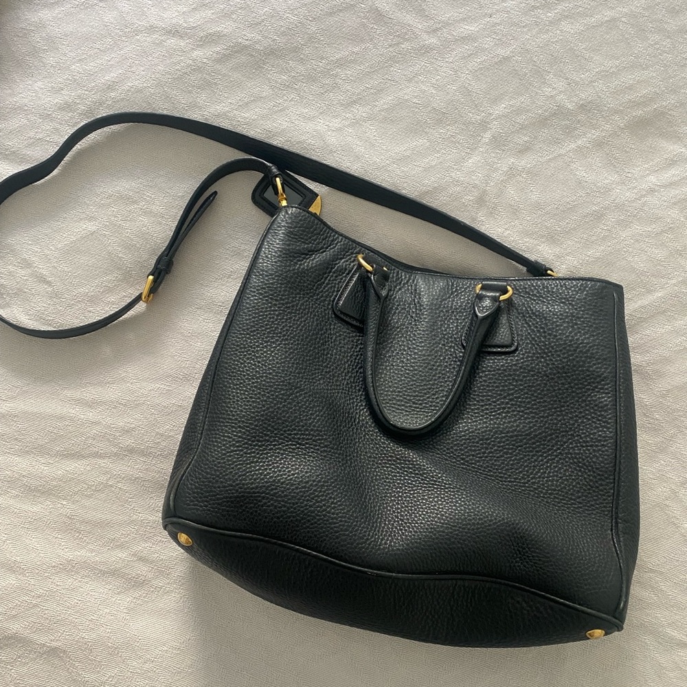 Prada Authentic Leather Bag in Black - Picture 8 of 13